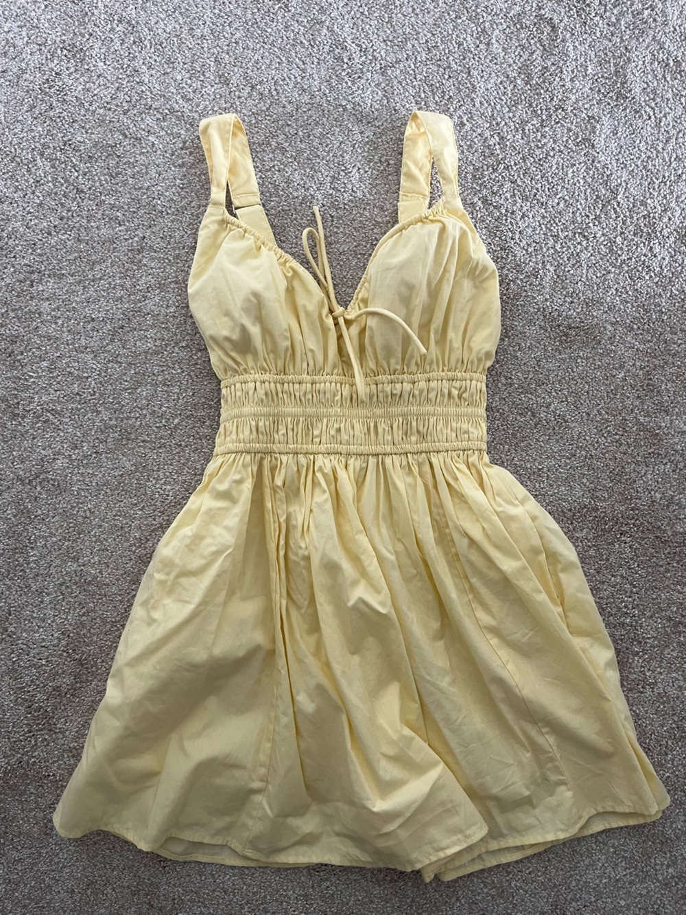Abercrombie & Fitch Yellow Mini Dress